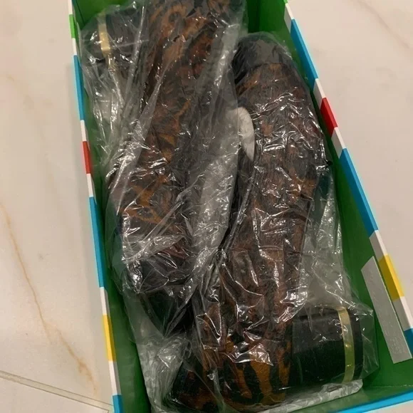 c. Wonder Leopard calf hair and leather pumps Sz 6 1/2 - Picture 5 of 10